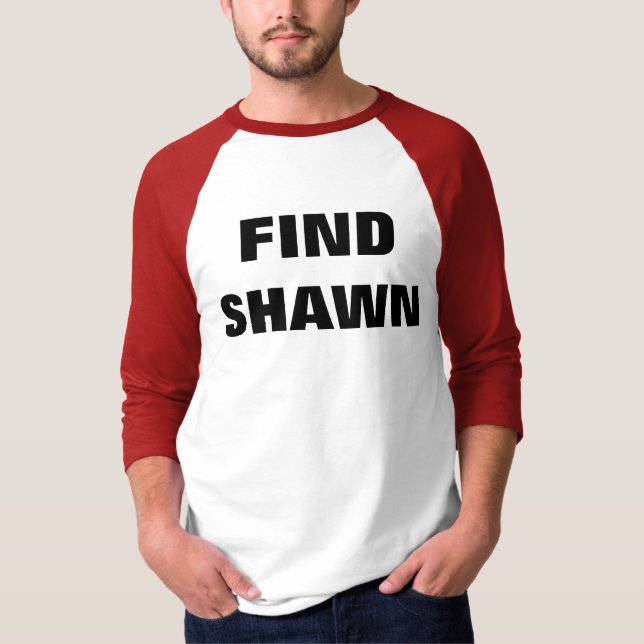 Find Shawn Raglan T-Shirt (Front)