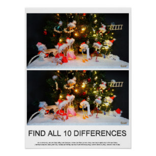 Find the 10 differences Fubby's spot the differenc Poster