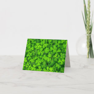 Find the 4 leaf Clover St. Patricks Day Card