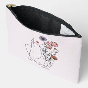 Find The Beauty In Everyday Inspirational Quote Accessory Pouch