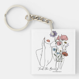 Find The Beauty In Everyday Inspirational Quote  Key Ring