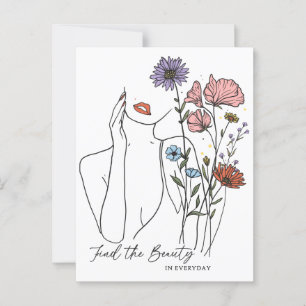 Find The Beauty In Everyday Inspirational Quote Postcard