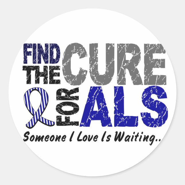 Find The Cure 1 ALS Classic Round Sticker (Front)