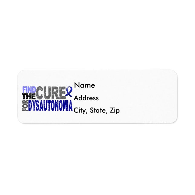 Find The Cure Dysautonomia Return Address Label (Front)
