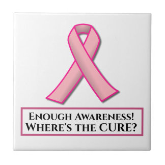 Find the Cure for breast cancer Ceramic Tile