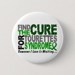 Find The Cure Tourette's Syndrome 6 Cm Round Badge