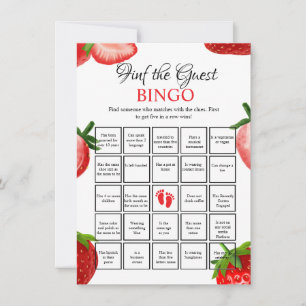  Find the Guest Baby shower bingo  Game Card
