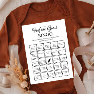 Find the Guest Baby shower bingo Game Card