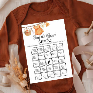 Find the Guest Baby shower bingo Game Card
