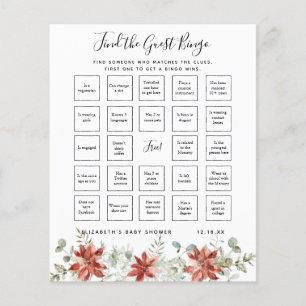 Find The Guest Bingo   Baby Shower Game
