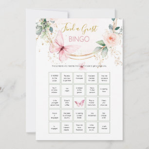 Find the Guest Bingo Bridal Shower Game Holiday Card