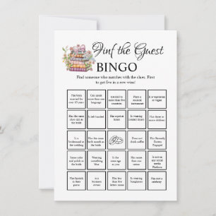 Find the Guest bridal shower bingo  Game Card