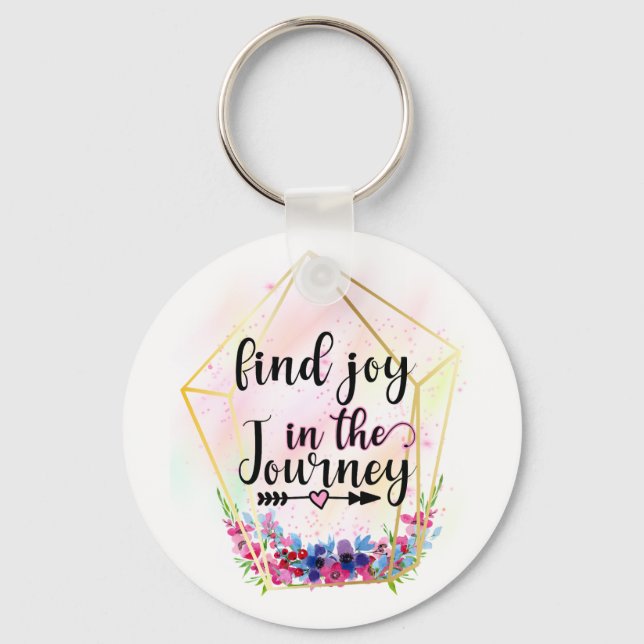 Find The Joy In The Journey Key Ring (Front)