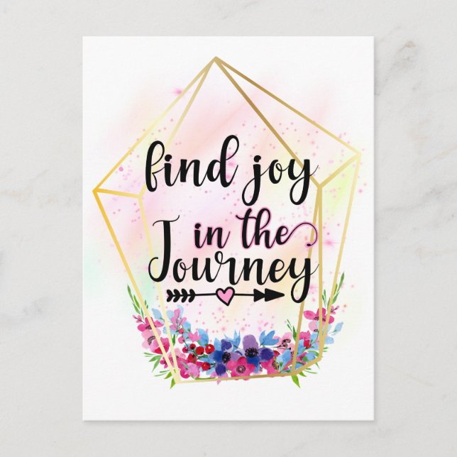 Find The Joy In The Journey Postcard (Front)