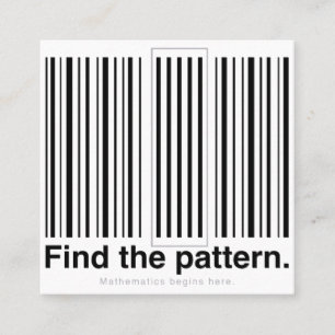 Find_the_pattern Square Business Card
