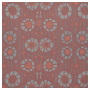 "Find the rabbit" rustic pattern, earth tones Fabric