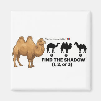 Find The Shadow: Bactrian Camel Educational Toddle Magnet