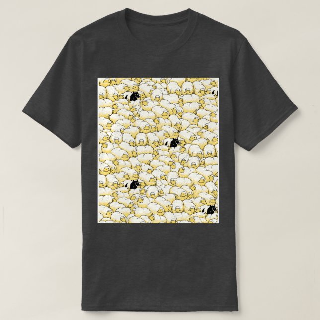 Find The Spy Pattern T-Shirt (Design Front)