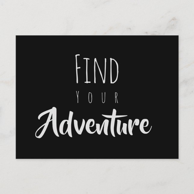 Find Your Adventure Positive Affirmation Postcard (Front)