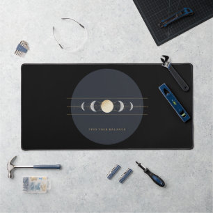 Find Your Balance Moon Phases - Minimalist Desk Ma Mat