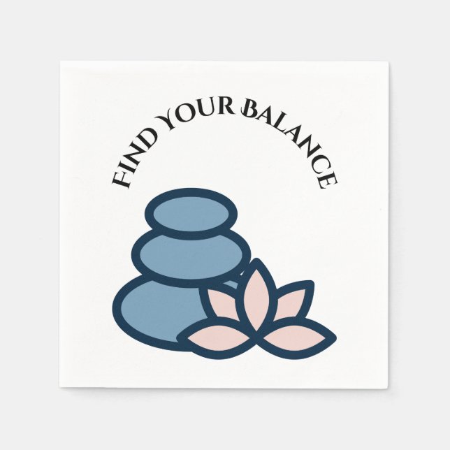 Find Your Balance Napkin (Front)