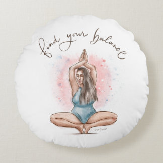 Find Your Balance Pillow | Yoga Posture