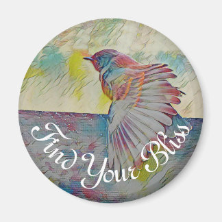 Find Your Bliss Rainbow Bird of Love Magnet
