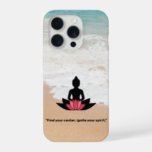 "Find your centre, ignite your spirit." YOGA LOVER iPhone 15 Pro Case