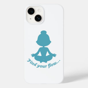 Find Your Flow Phone Case (Cyan)