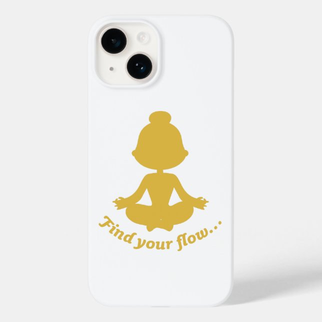 Find Your Flow Phone Case (Purple) (Back)