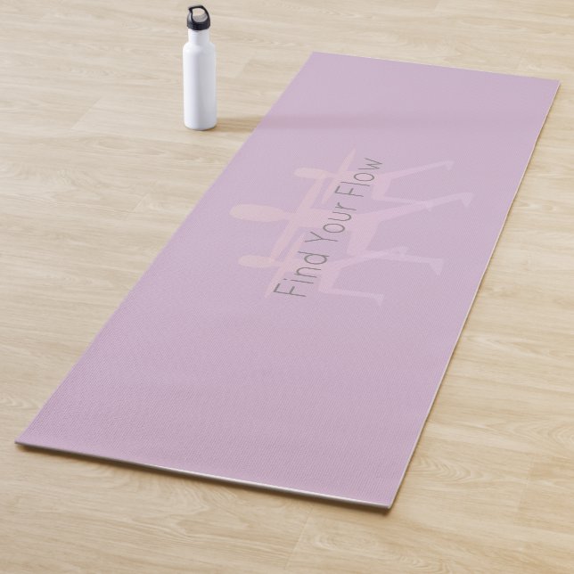 Find Your Flow Warrior Pose Yoga Mat (In Situ)