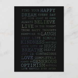 Find Your Happy Postcard