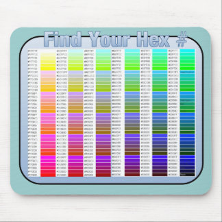 Find Your Hex Number Mousepad