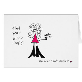Find your inner imp Crazyhair card