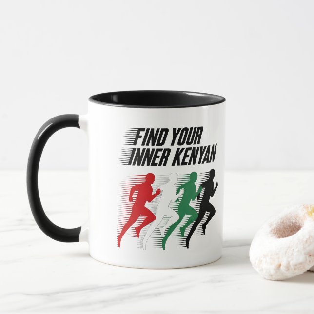 Find your inner Kenyan Marathon Mug (With Donut)