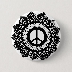 Find your inner peace Mandala Design 6 Cm Round Badge