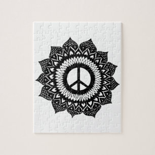 Find your inner peace Mandala Design Jigsaw Puzzle