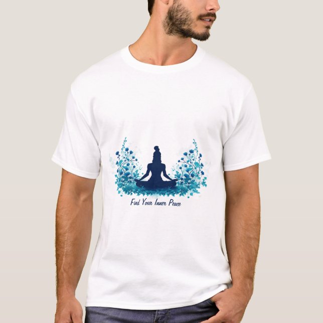 Find Your Inner Peace Meditation T-Shirt (Front)