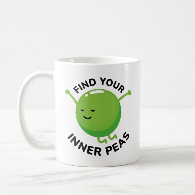 Find Your Inner Peas Coffee Mug (Left)