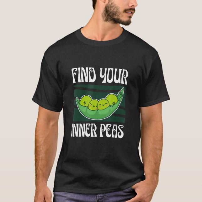 Find Your Inner Peas Mind Training Meditation T-Shirt (Front)