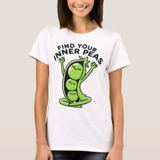 Find Your Inner Peas Yoga Pun T-Shirt