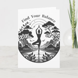 Find Your Lance Nature's Harmony Yoga Lovers Card