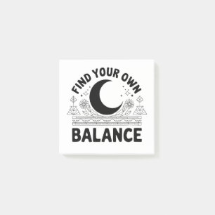 Find Your Own Balance Post-it Notes