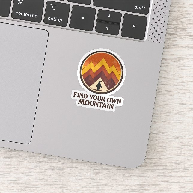 Find Your Own  Mountain– Inspirational Penguin  (Detail)