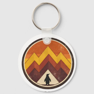 Find Your Own  Mountain– Inspirational Penguin  Key Ring