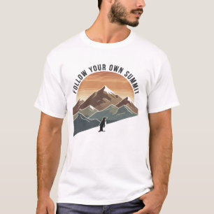 Find Your Own Summit– Inspirational Penguin T-Shirt