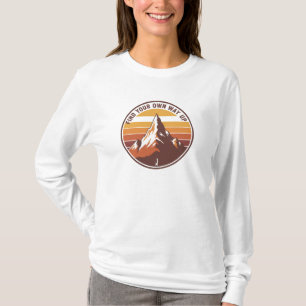 Find Your Own Way UP– Inspirational Penguin Design T-Shirt