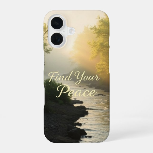Find Your Peace iPhone 16 Case (Back)