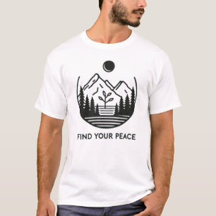 Find Your Peace" Motivational Tee for a Calm Mind