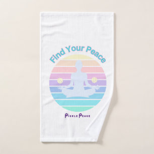 Find Your Peace Sport Towel by Pickle Peace